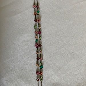 Handmade by artist - choker with Crystals